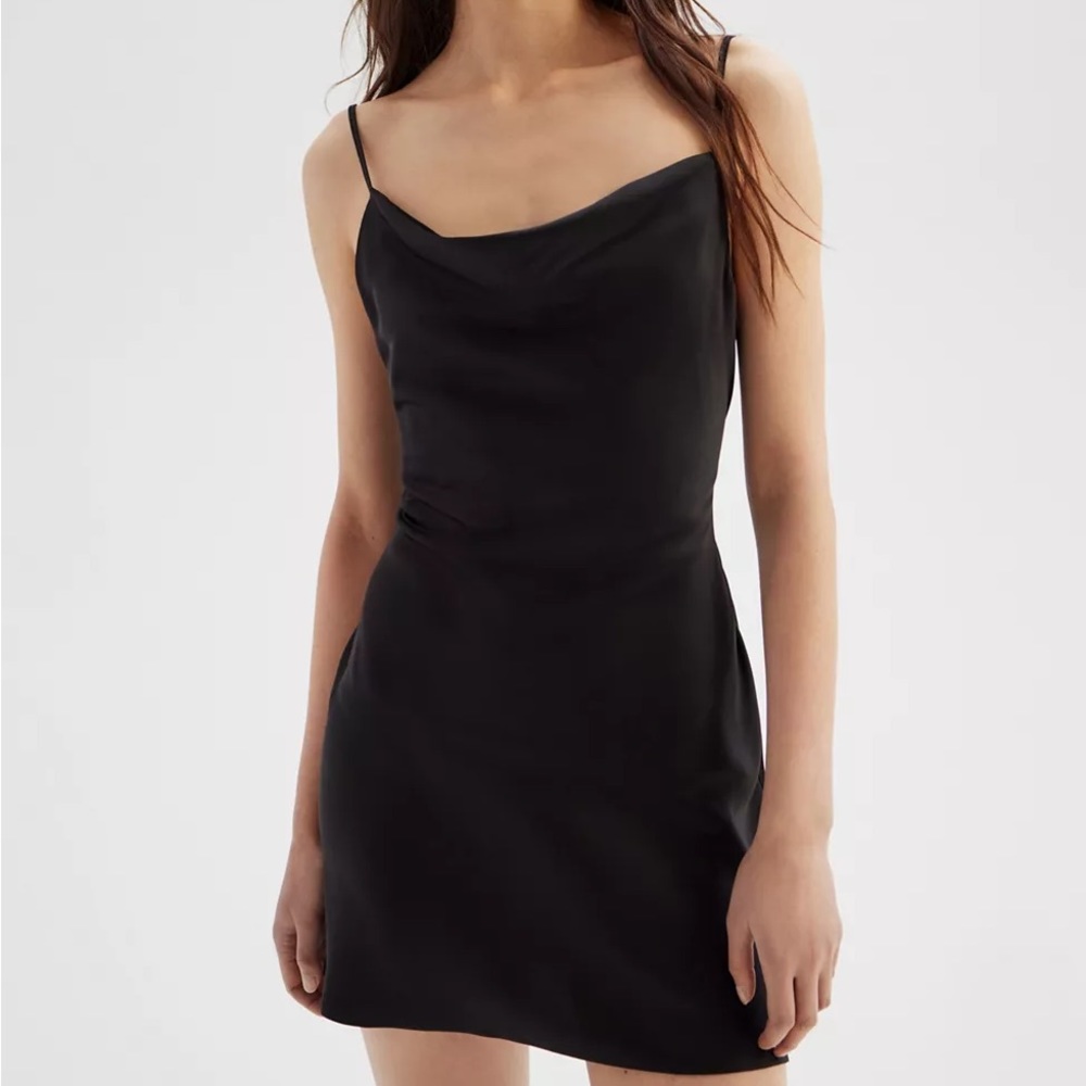 UO Mallory Cowl Neck Slip Dress